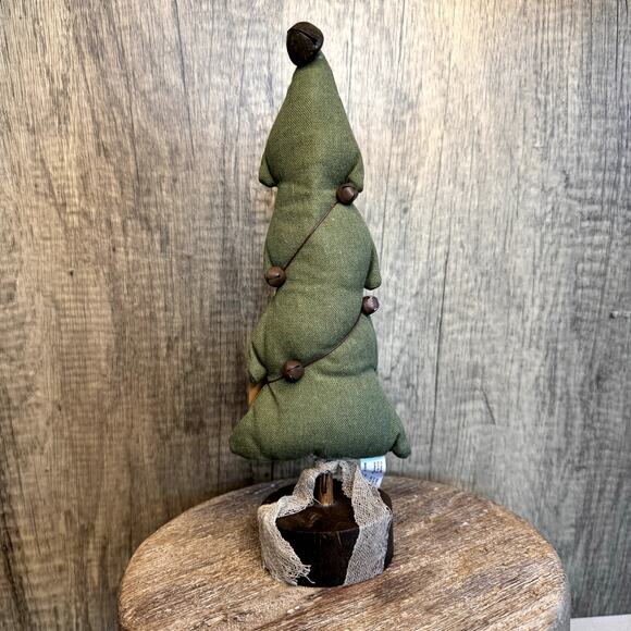 Fabric Christmas Tree with Bells Home Holiday Decor Gift NEW FAST Ship Boho - Picture 2 of 9